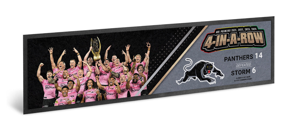 Penrith Panthers 2024 Premiers Team Photo Bar Runner