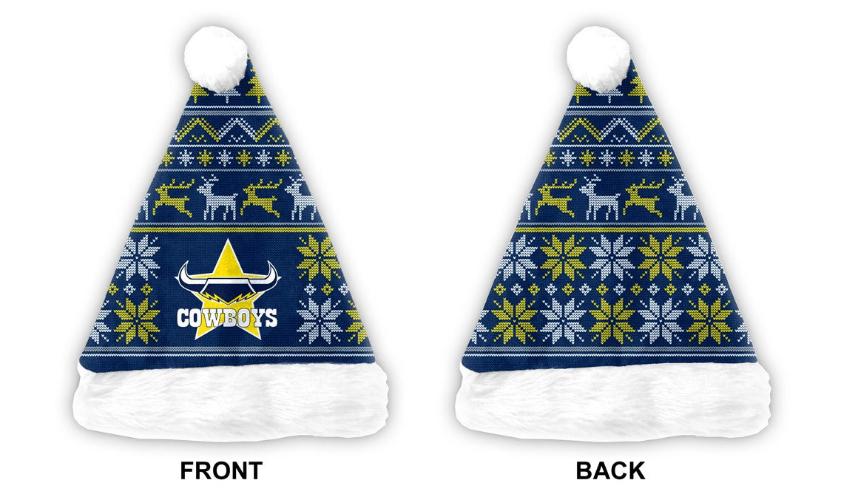 North Queensland Cowboys Xmas Santa Hat