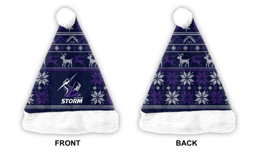 Melbourne Storm Xmas Santa Hat