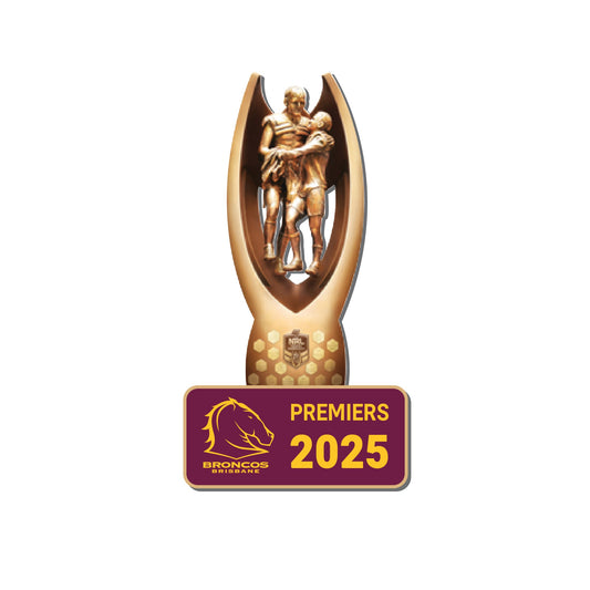 Brisbane Broncos 2025 Premiers 3D Trophy Pin