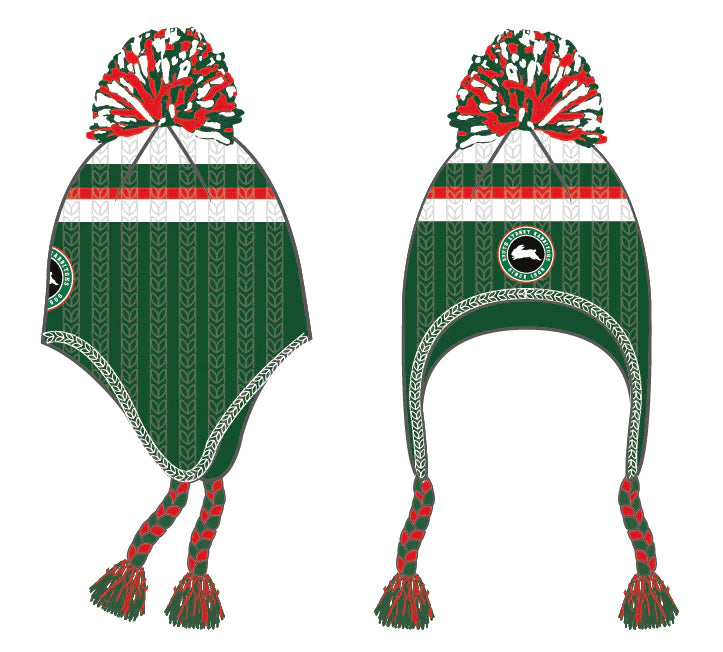 STOCKTAKE SALE            South Sydney Rabbitohs Novelty Pom Pom Beanie