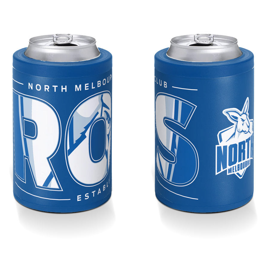 North Melbourne Kangaroos Insulated S/Steel Stubby Holder Can Cooler