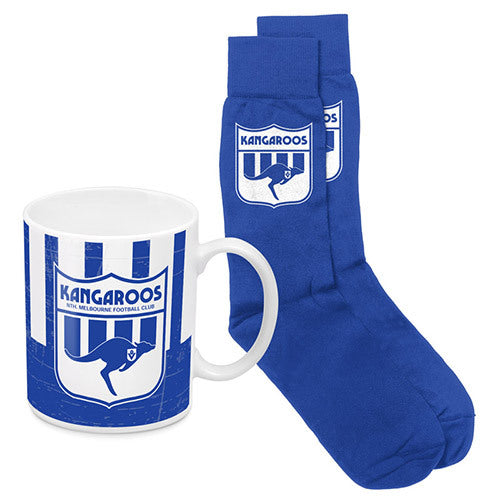 North Melbourne Kangaroos Heritage Mug and Sock Gift Pack