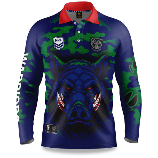 STOCKTAKE SALE            New Zealand Warriors "Razorback" Outback Shirts - Adult