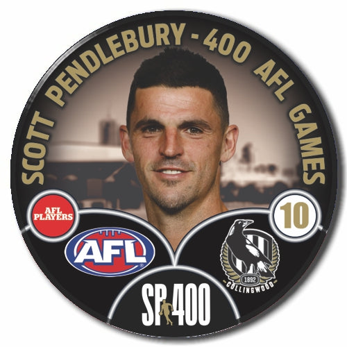 2024 Scott Pendlebury 400th badge