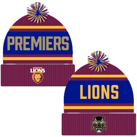 Brisbane Lions 2024 Premiers Supporter Beanie