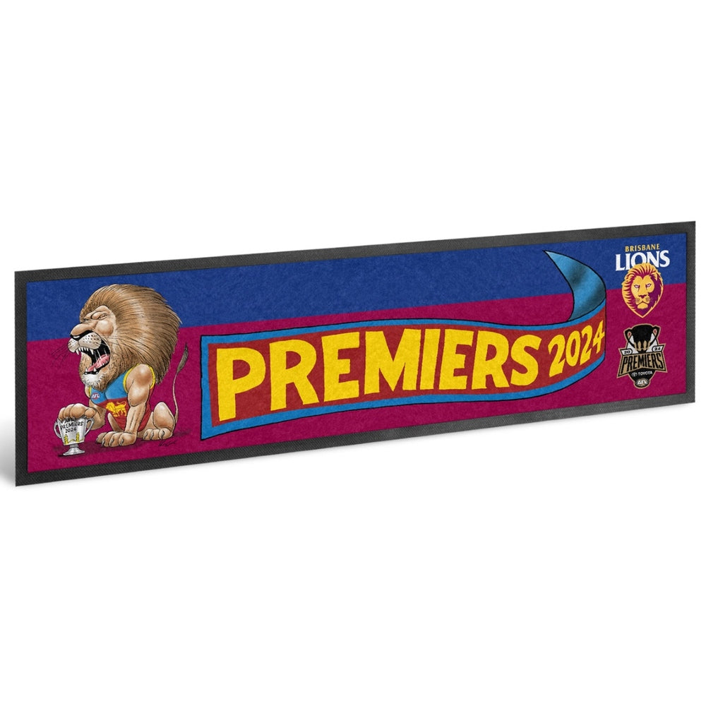 Brisbane Lions 2024 Premiers Mark Knight Bar Runner