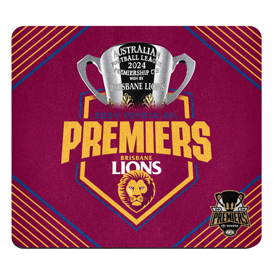 Brisbane Lions 2024 Premiers Mouse Mat