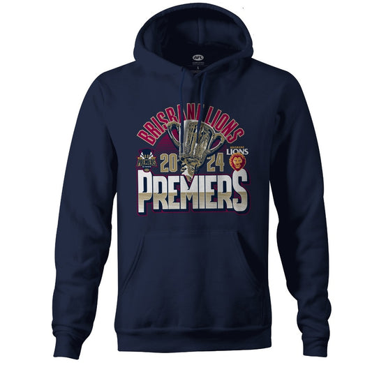 Brisbane Lions 2024 Premiers Adult Trophy Hoodie