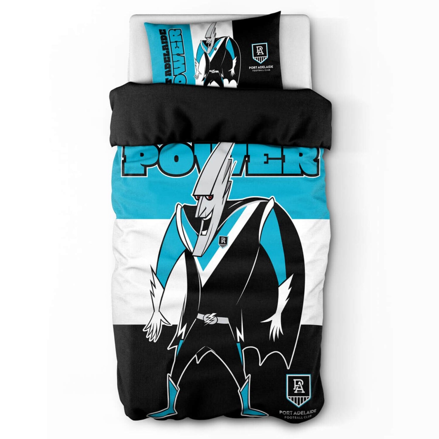 SALE Port Adelaide Power Doona Quilt Cover Set - Single