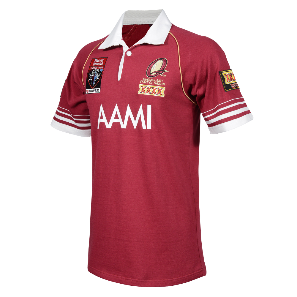 QLD Maroons 2006 State of Origin NRL Vintage Retro Rugby Jersey