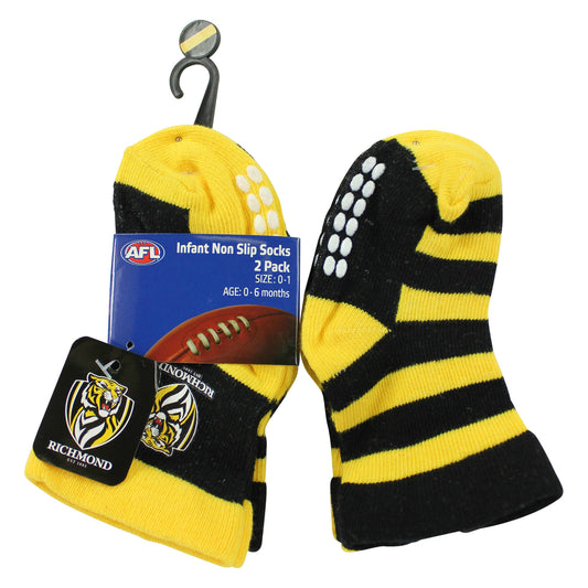 Richmond Tigers Infants crew socks 2-pack