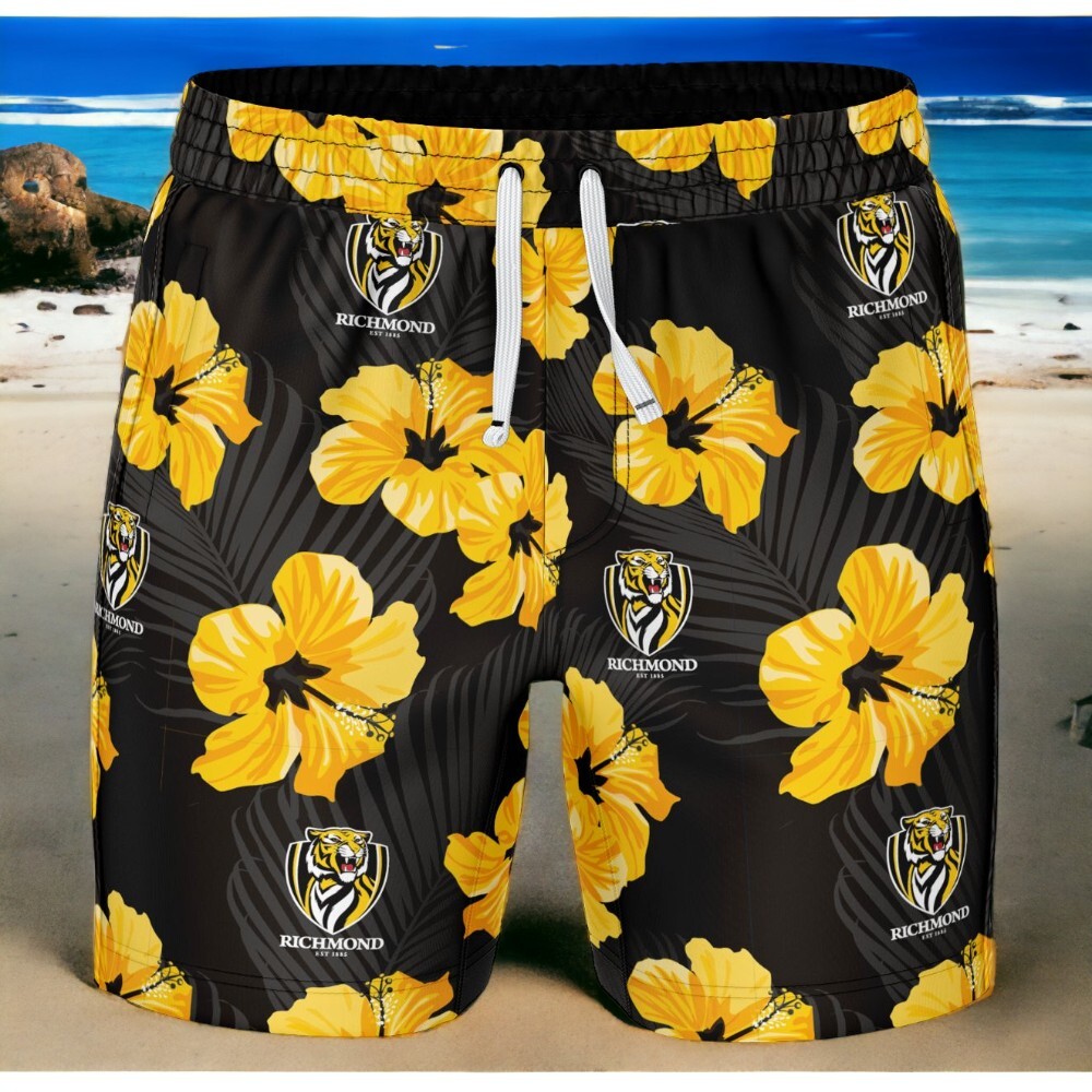 SALE SALE SALE     Richmond Tigers 'Aloha' Volley Swim Shorts