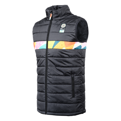 STOCKTAKE SALE         FWWC 2023 Strip Art Puffer Vest