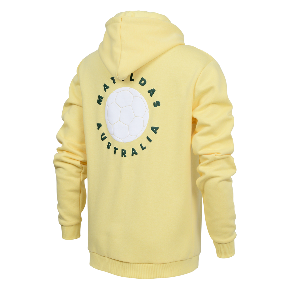 Matildas 2023 Puff Print Hoodie Ladies- Gold