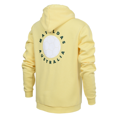 Matildas 2023 Puff Print Hoodie Ladies- Gold