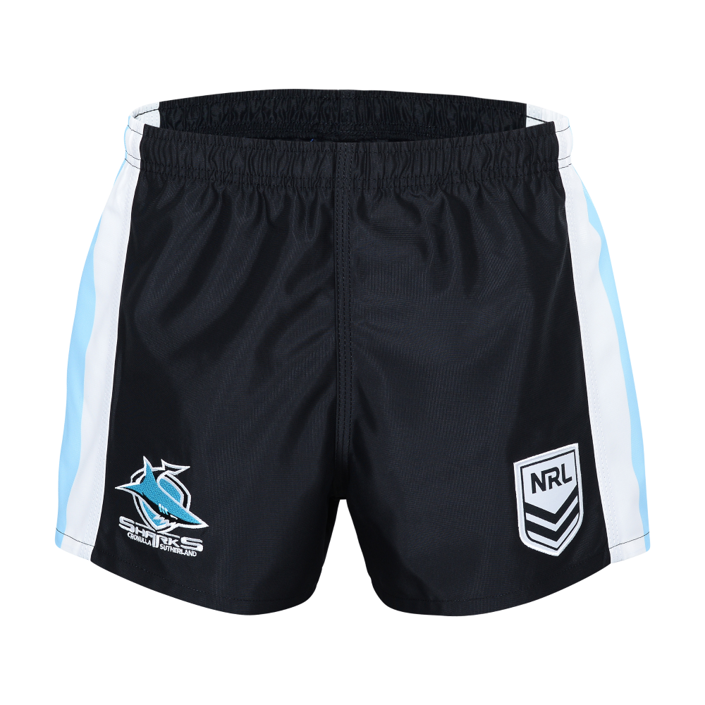 Cronulla Sharks Men's Home Supporter Rugby Shorts. 