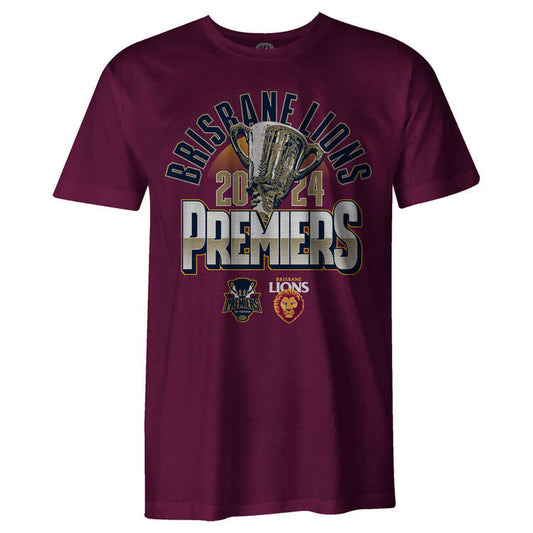 Brisbane Lions 2024 Premiers Youth Trophy Tee