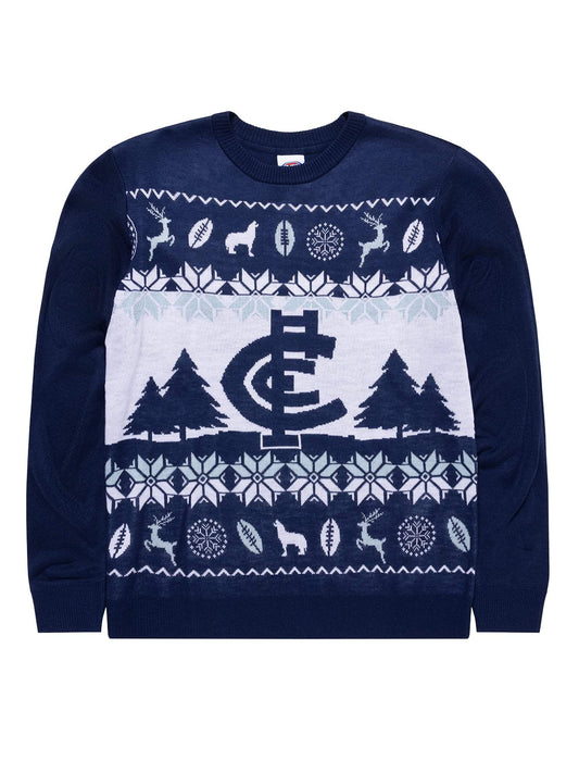 Carlton Blues Winter Knit Sweater