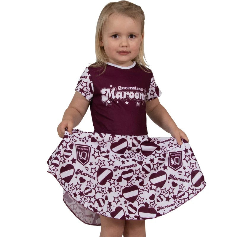 QLD Maroons State of Origin girls 'Heartbreaker' dress