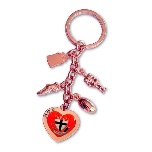 St Kilda Saints Charm Keyring