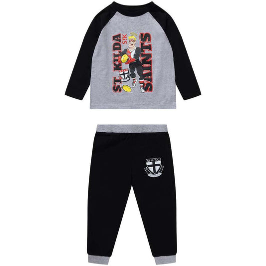 SALE SALE  SALE                St Kilda Saints Kids Raglan Sleeve Cuffed PJ S