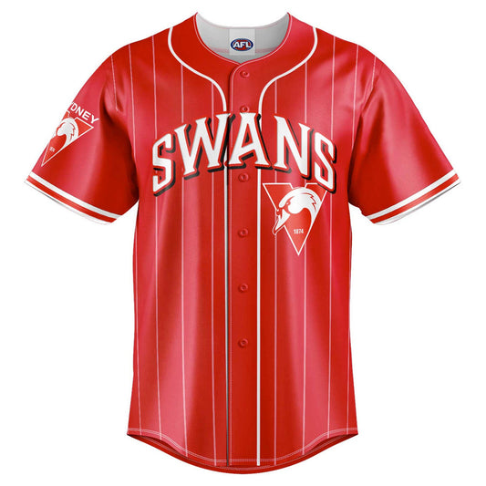 Sydney Swans 'Slugger' Baseball Shirt Adult