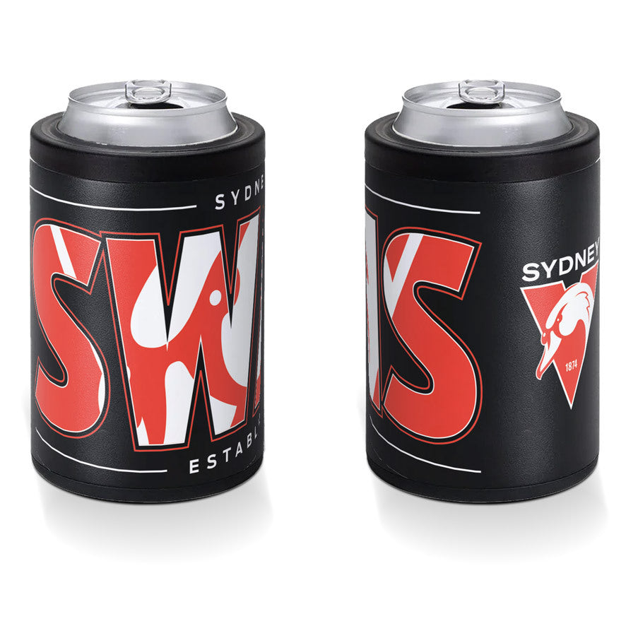 Sydney Swans Insulated S/Steel Stubby Holder Can Cooler