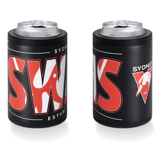 Sydney Swans Insulated S/Steel Stubby Holder Can Cooler