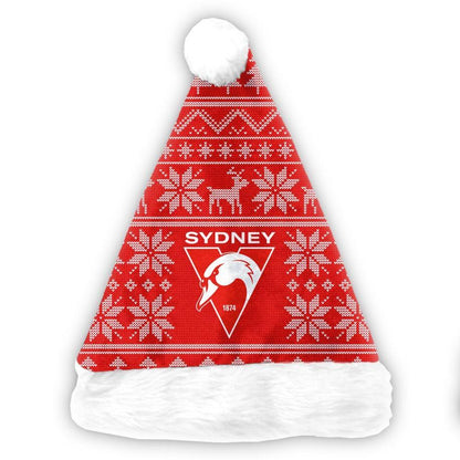 Sydney Swans Xmas Santa Hat