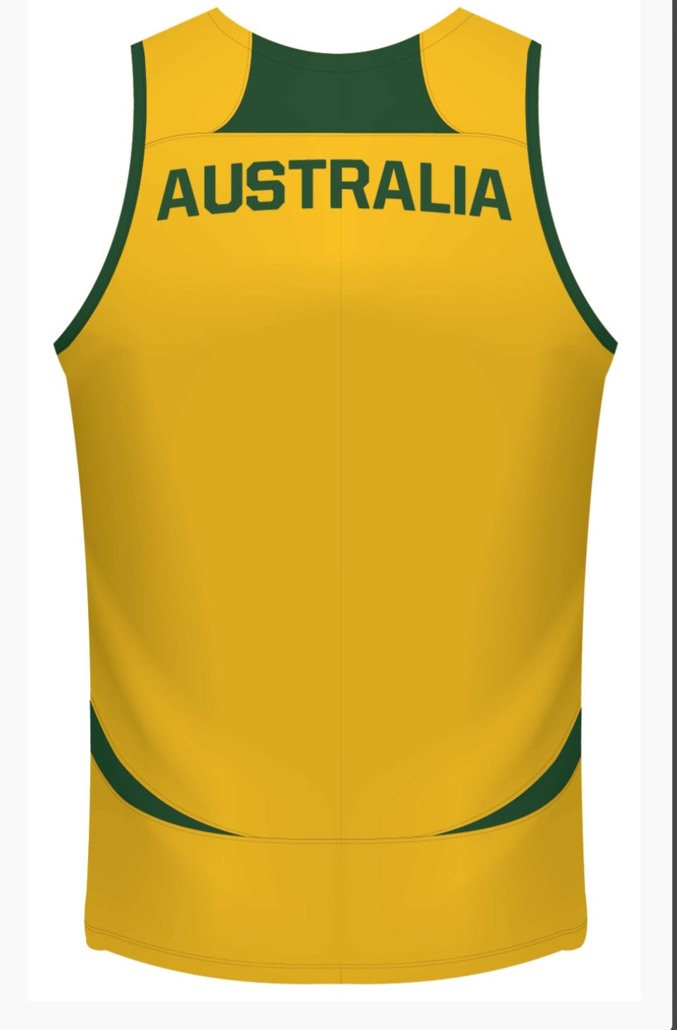 Cricket Australia Gold Supporters Singlet Youth