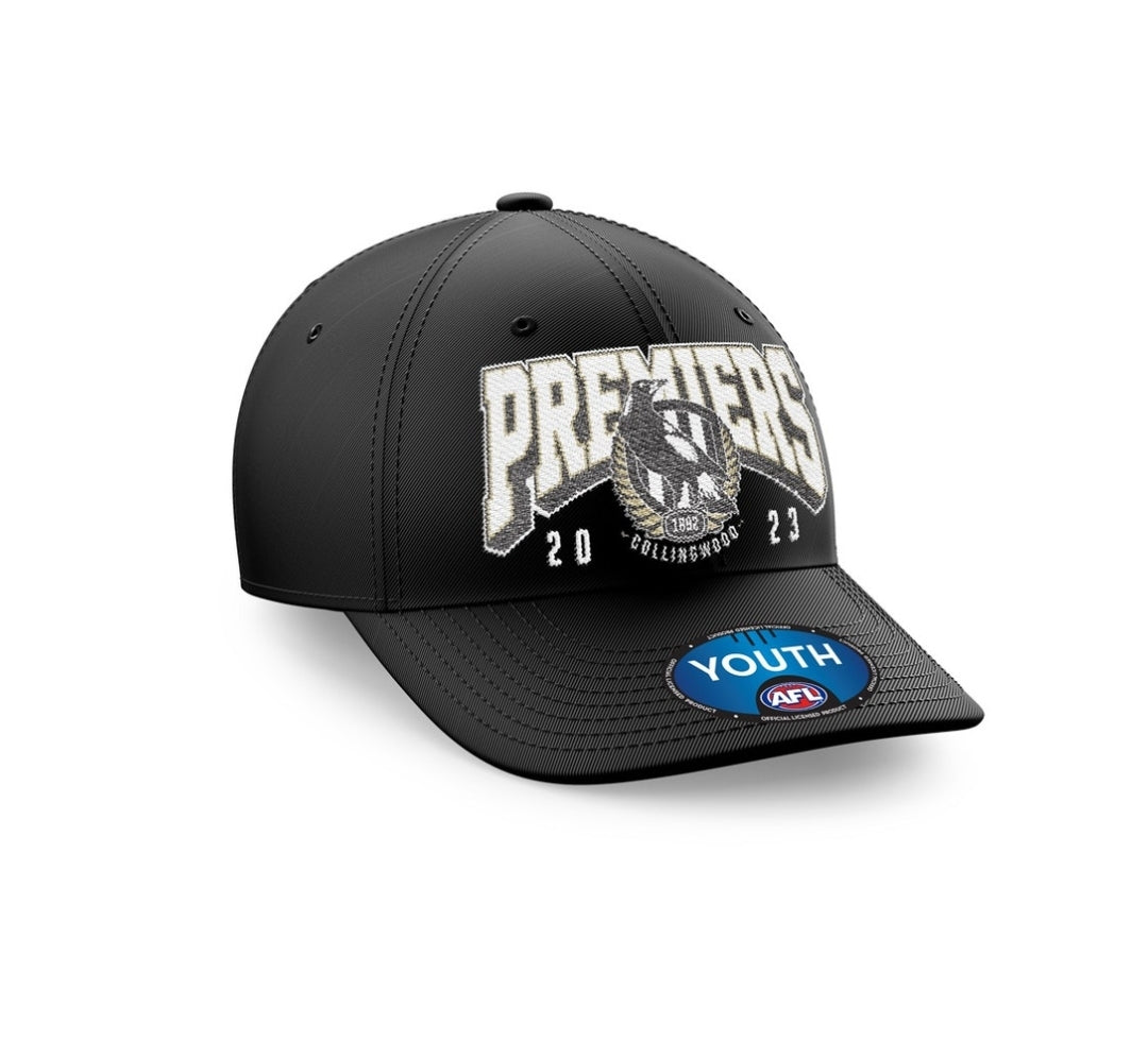 STOCKTAKE SALE Collingwood Magpies 2023 AFL Premiers Youth  Cap P1 Small Sizing Fits 1- 5years