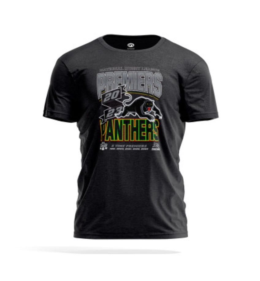 STOCKTAKE 2023 NRL Penrith Panthers Adults Premiership Tee