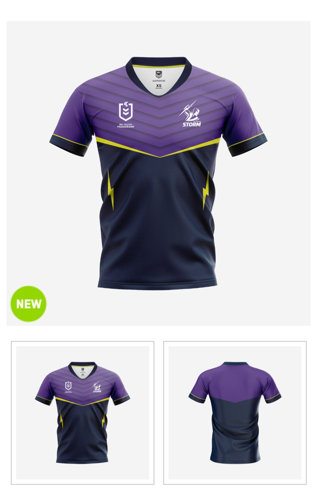 Melbourne Storm Mens Supporter Jersey