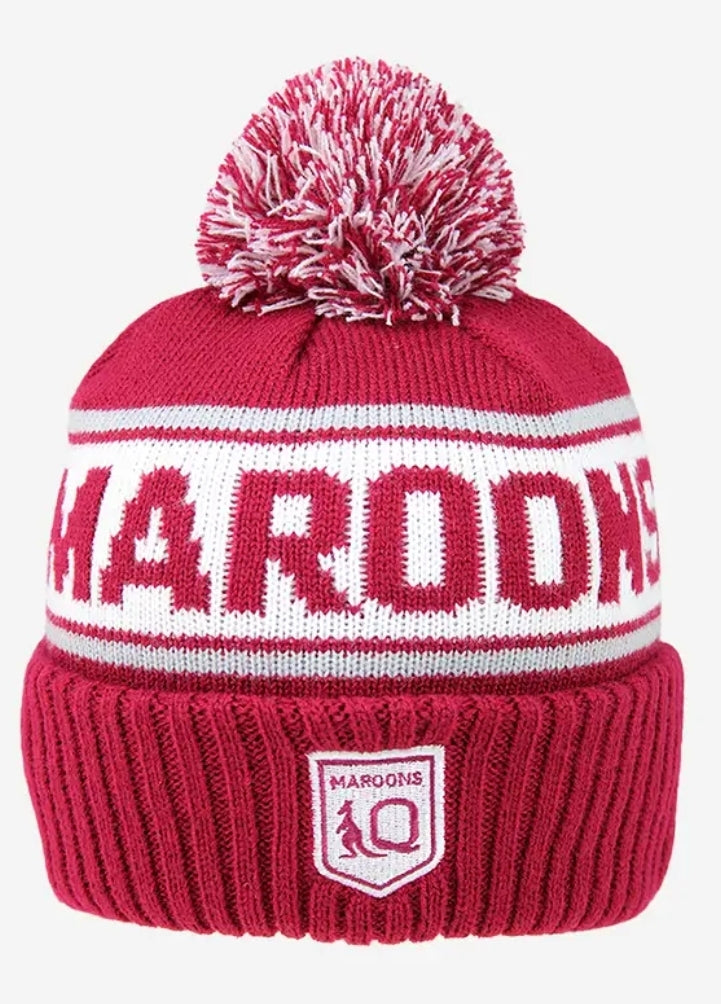 QLD  Maroons State Of Origin Striker beanie