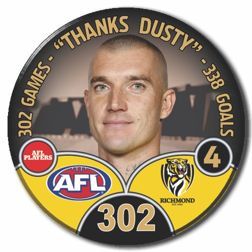 Dustin Martin Official.Afl Retirement Badge