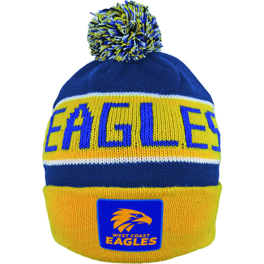 West Coast Eagles Bar Beanie