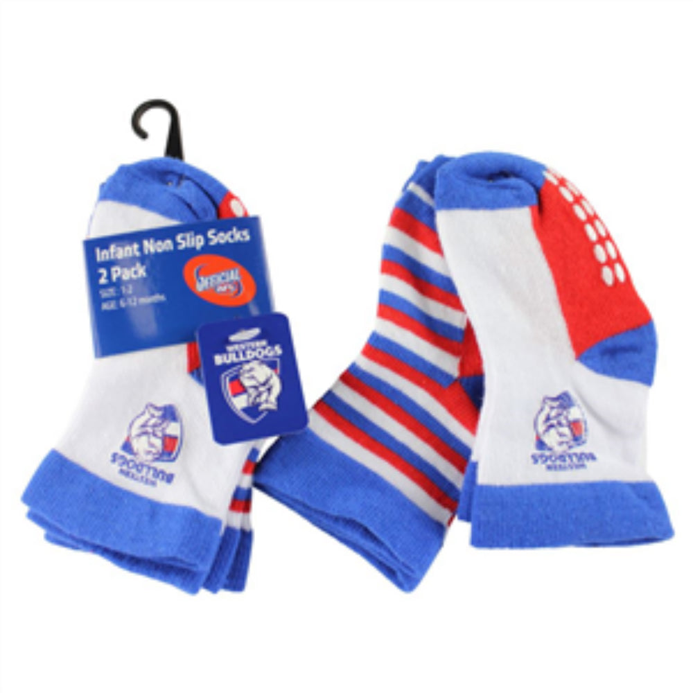 Western Bulldogs Infants crew socks 2-pack