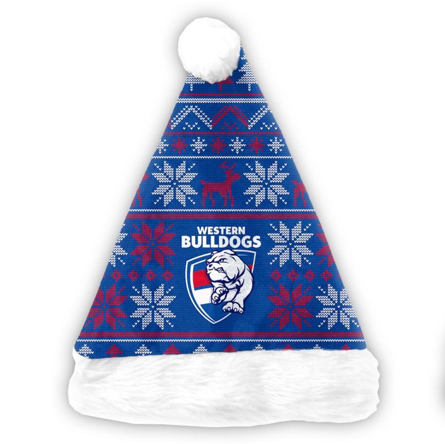 Western Bulldogs Xmas Santa Hat