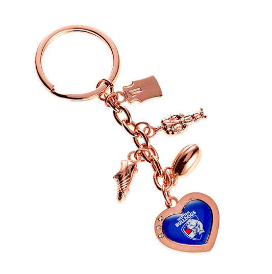 Western Bulldogs Charm Keyring