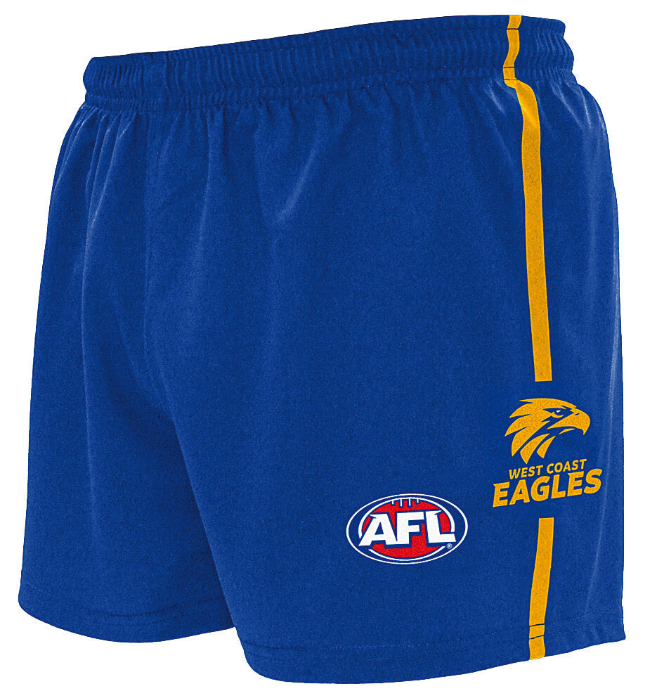 West Coast Eagles Kids Replica Logo Footy Shorts