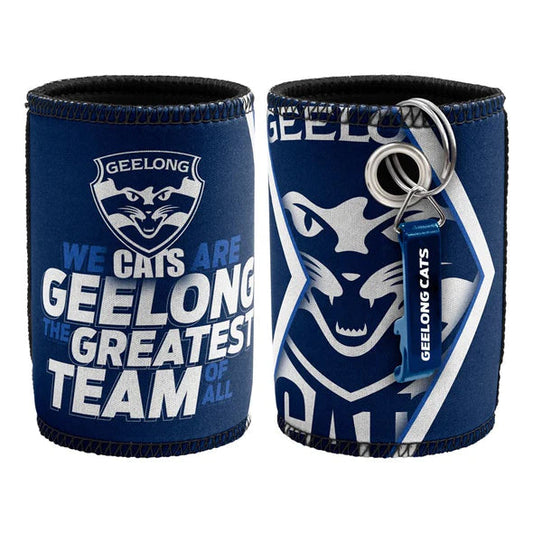 Geelong Cats AFL Can Cooler with Bottle Opener