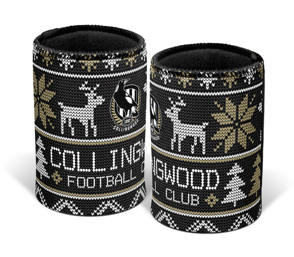 Collingwood Magpies Xmas Can Cooler