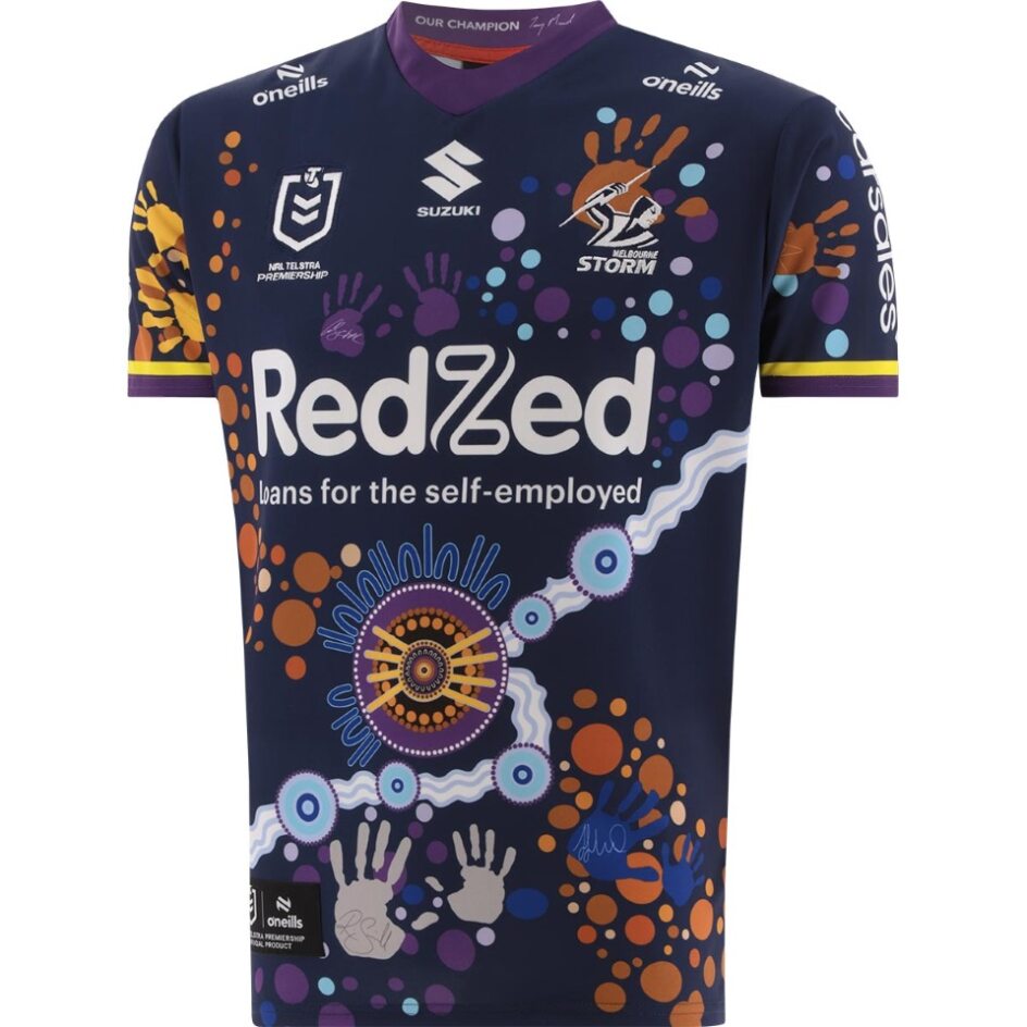 STOCKTAKE SALE               NRL Melbourne Storm 2024 Indigenous Jersey