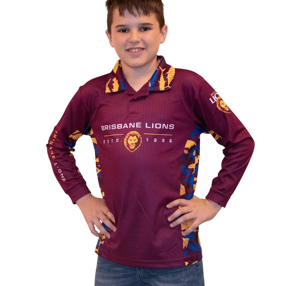 Brisbane Lions "Reef Runner’  Fishing Shirt Youth