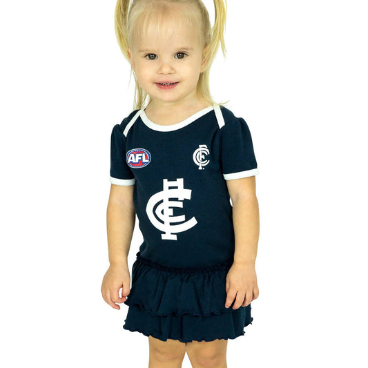 Carlton Blues Girls Tutu Footysuit