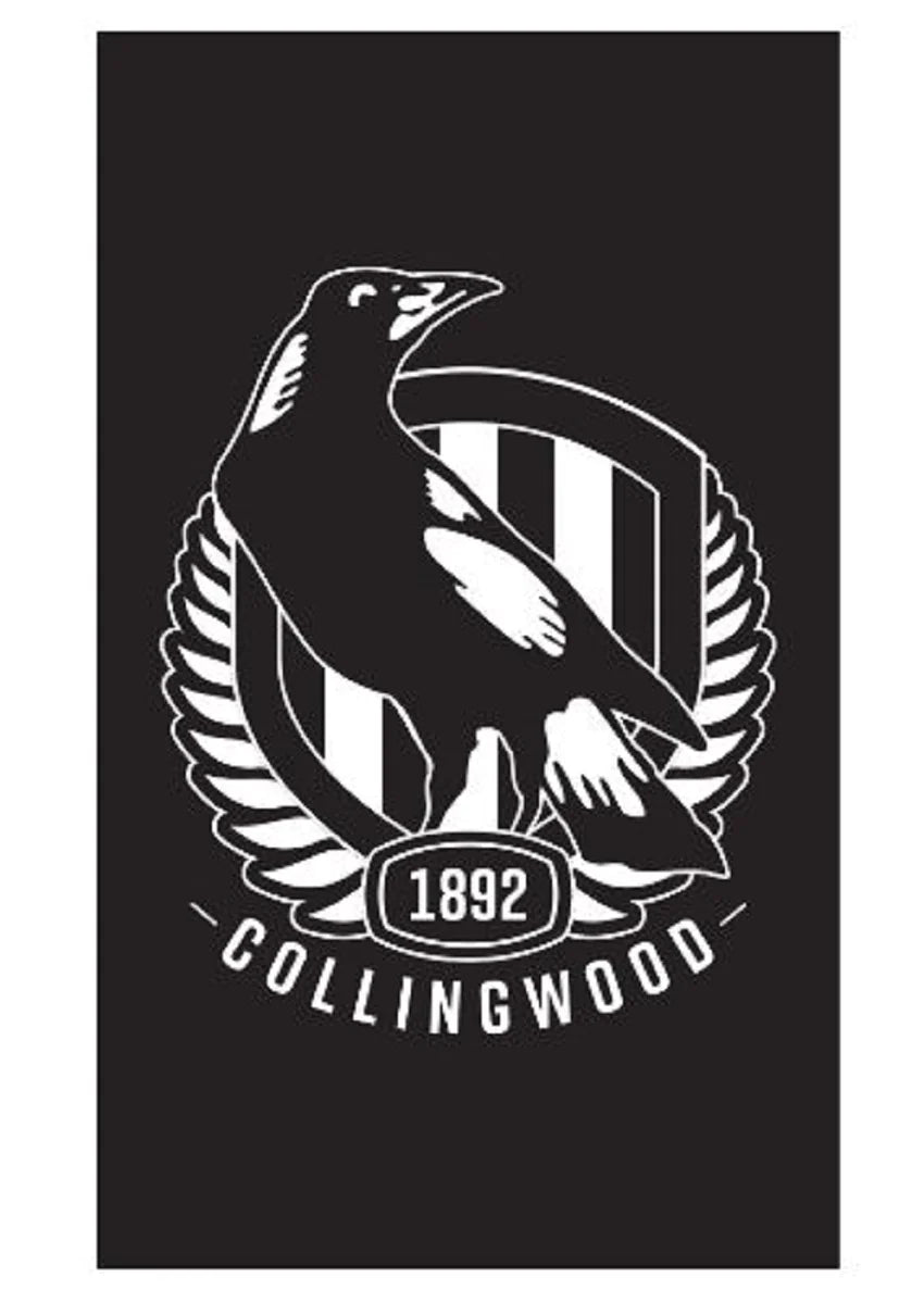 Collingwood Magpies Supporter Cape Wall Flag