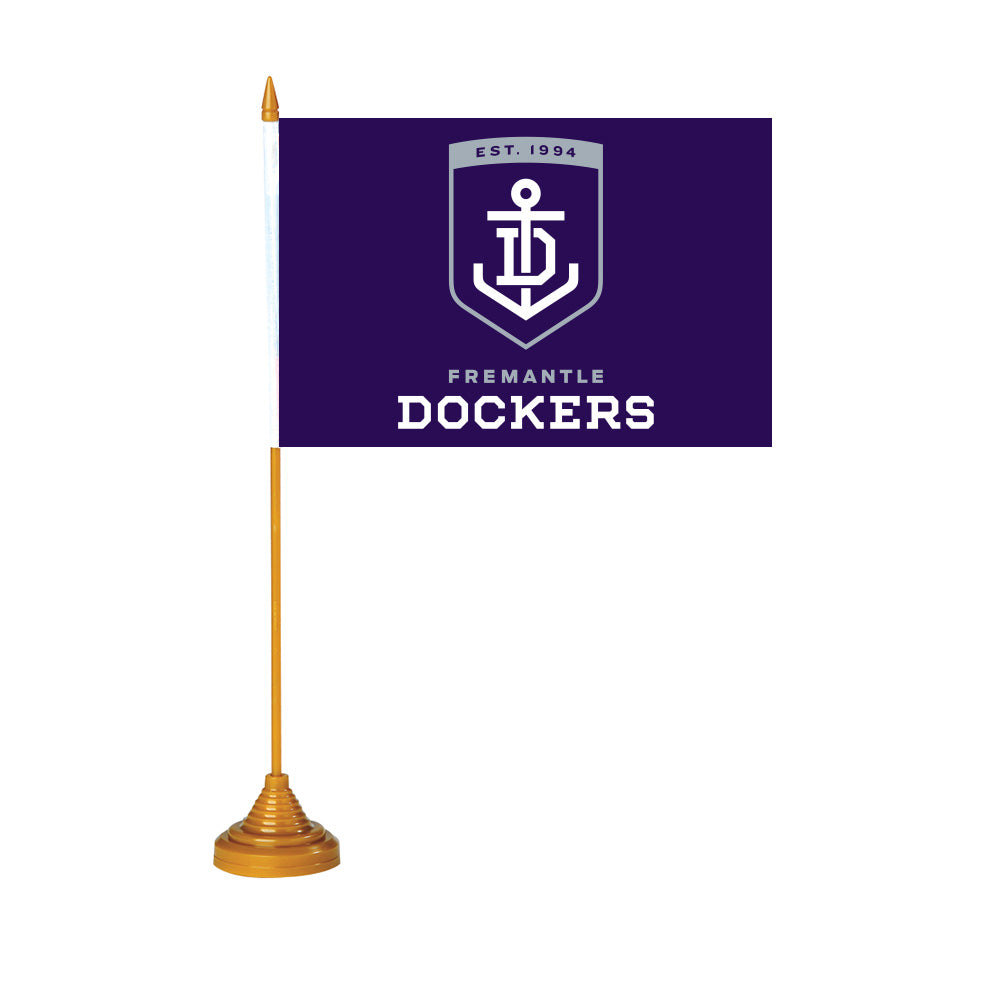 Fremantle Dockers Desk Flag Ea (Pre Order)