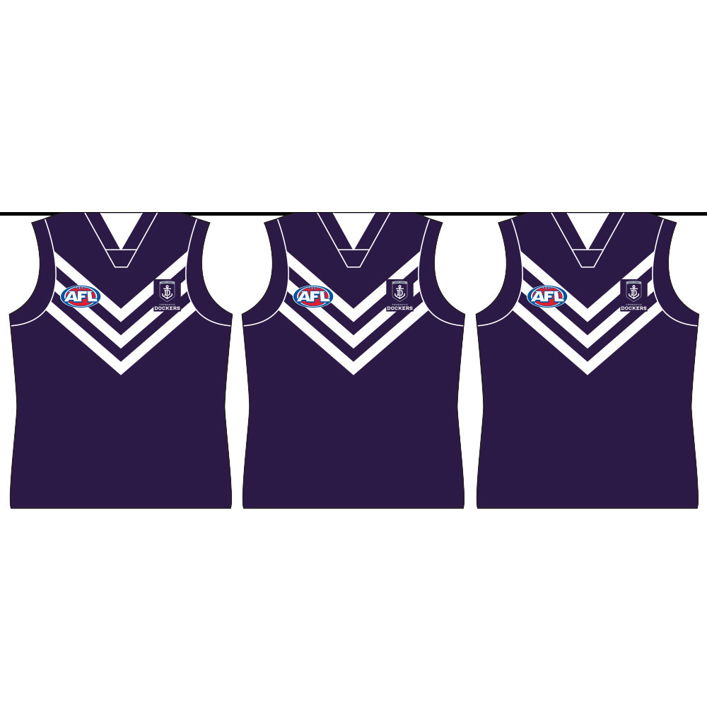 Fremantle Dockers Party Bunting 4m Ea (Pre Order)