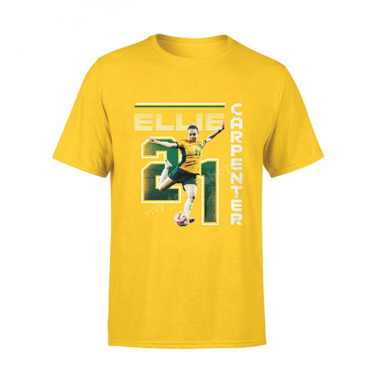 STOCTAKE SALE       Matildas 2023 Ellie Carpenter Unisex Tee - Gold